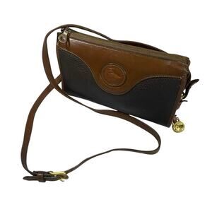 Vintage 90s Dooney & Bourke Pebbled Leather Crossbody Bag